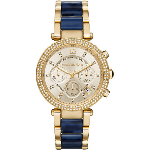 Michael Kors MK6238 Ladies Parker Two-Tone Blue Watch