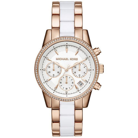 Michael Kors MK6324 Ladies RITZ Two-Tone Rose Gold Watch