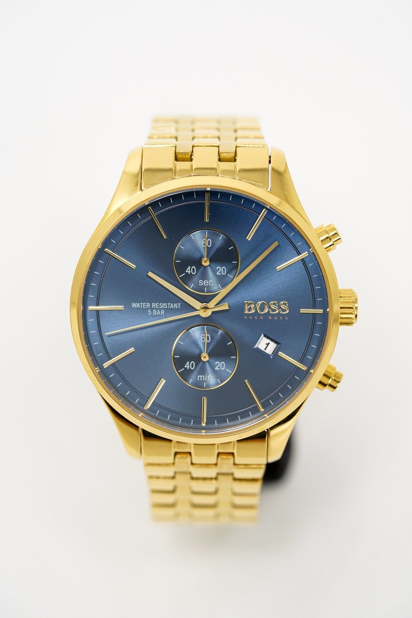 Boss Herrenuhr Hugo Boss Uhr Gold Blau Boss Watch Hugo Boss Uhr