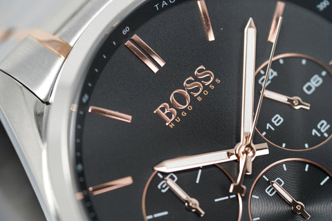 Hugo Boss Herrenuhr Champion zweifarbig schwarz HB1513819