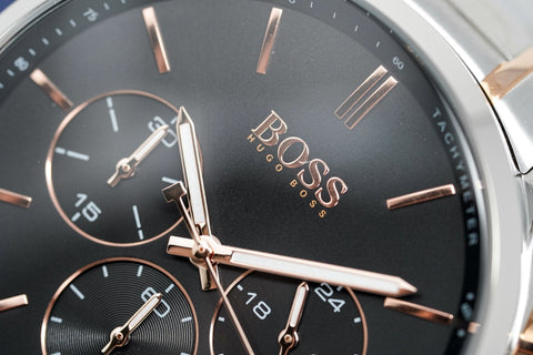 Hugo Boss Herrenuhr Champion zweifarbig schwarz HB1513819