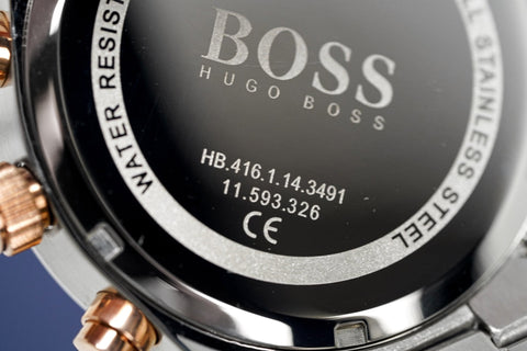 Hugo Boss Herrenuhr Champion zweifarbig schwarz HB1513819