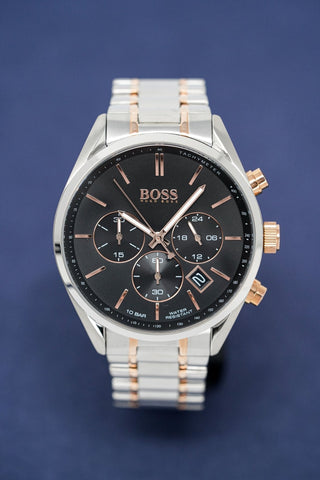 Hugo Boss Herrenuhr Champion zweifarbig schwarz HB1513819