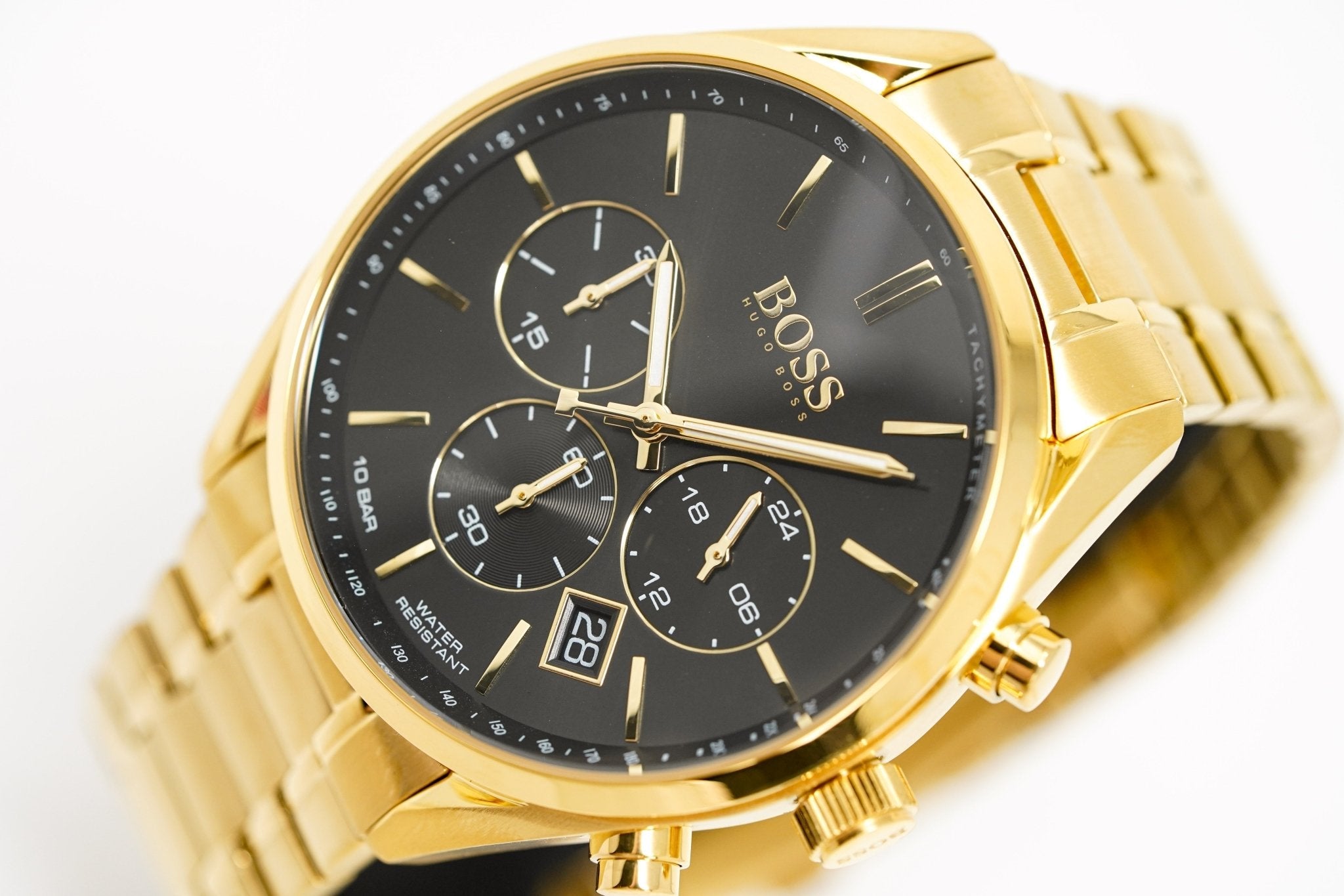 Hugo Boss Herrenuhr Champion Gelbgold HB1513848