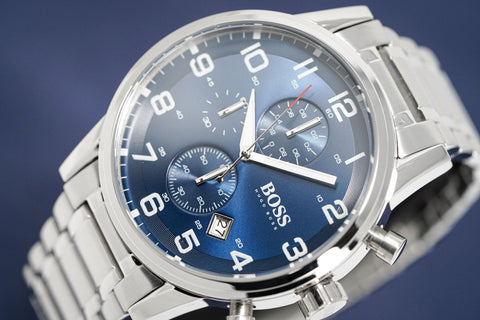 Orologio Hugo Boss Cronografo Aeroliner Blu HB1513183