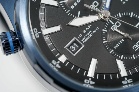 Hugo Boss Men's Watch Chronograph Globetrotter Blue PVD HB1513824