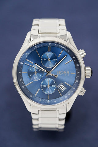 Hugo Boss Herrenuhr Chronograph Grand Prix Blau HB1513478