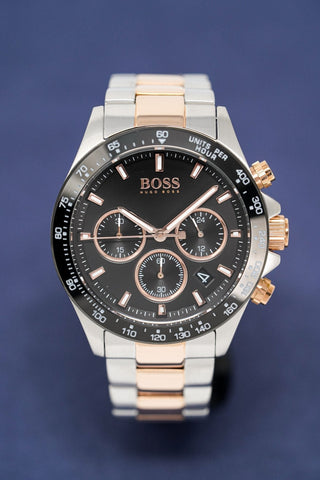 Hugo Boss Herrenuhr Chronograph Hero Two Tone HB1513757