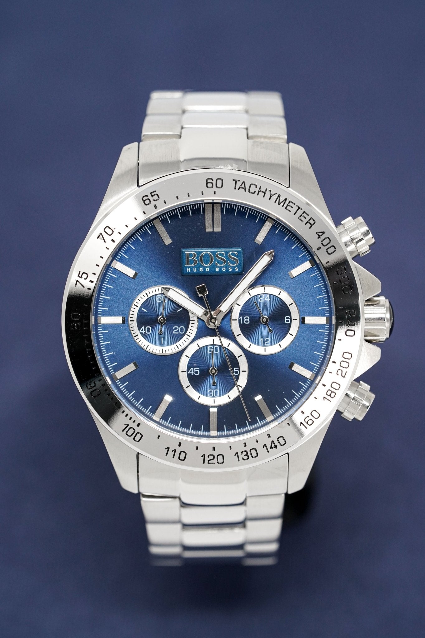 Hugo Boss Herrenuhr Chronograph Ikon Blau HB1512963