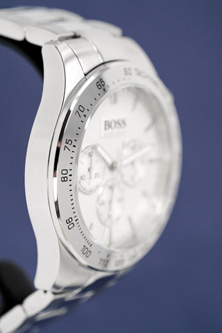 Hugo Boss Herrenuhr Chronograph Ikon Silber HB1512962