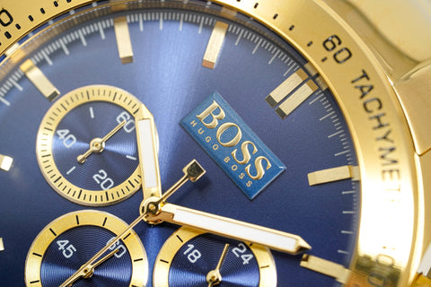 Hugo Boss Herrenuhr Chronograph Ikon Gelbgold HB1513340