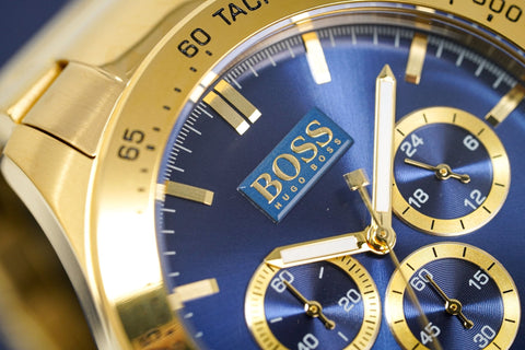 Hugo Boss Herrenuhr Chronograph Ikon Gelbgold HB1513340