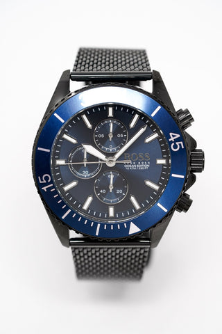 Hugo Boss Herrenuhr Chronograph Ocean Edition Blau HB1513702