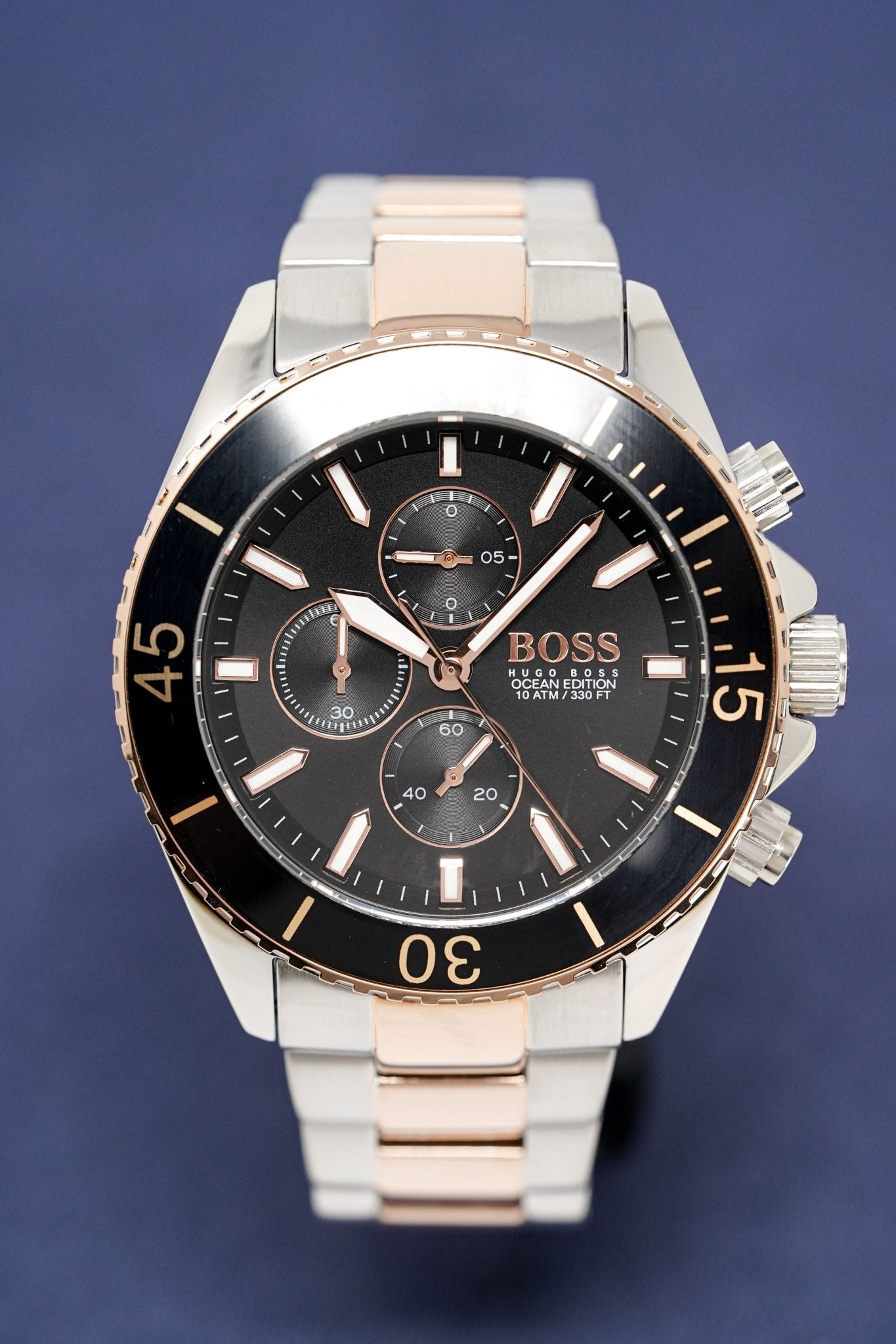 Hugo Boss Herrenuhr Chronograph Ocean Edition zweifarbig HB1513705