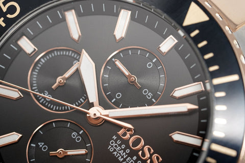 Hugo Boss Herrenuhr Chronograph Ocean Edition zweifarbig HB1513705