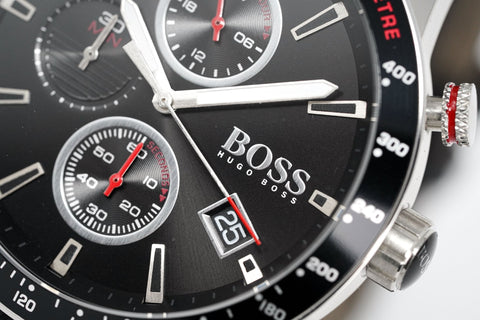 Hugo Boss Herrenuhr Chronograph Rafale Schwarz HB1513390