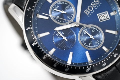 Hugo Boss Herrenuhr Chronograph Rafale Blau HB1513391