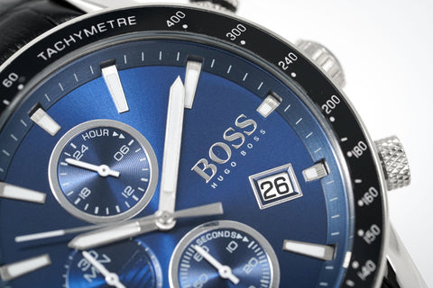 Hugo Boss Herrenuhr Chronograph Rafale Blau HB1513391