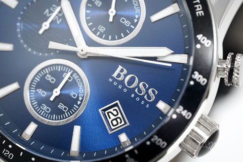 Hugo Boss Herrenuhr Chronograph Rafale Blau HB1513391