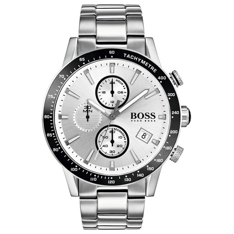 Hugo Boss Herrenuhr Chronograph Rafale Silber HB1513511