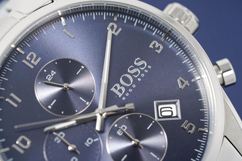 Hugo Boss Herrenuhr Chronograph Skymaster Blau HB1513784