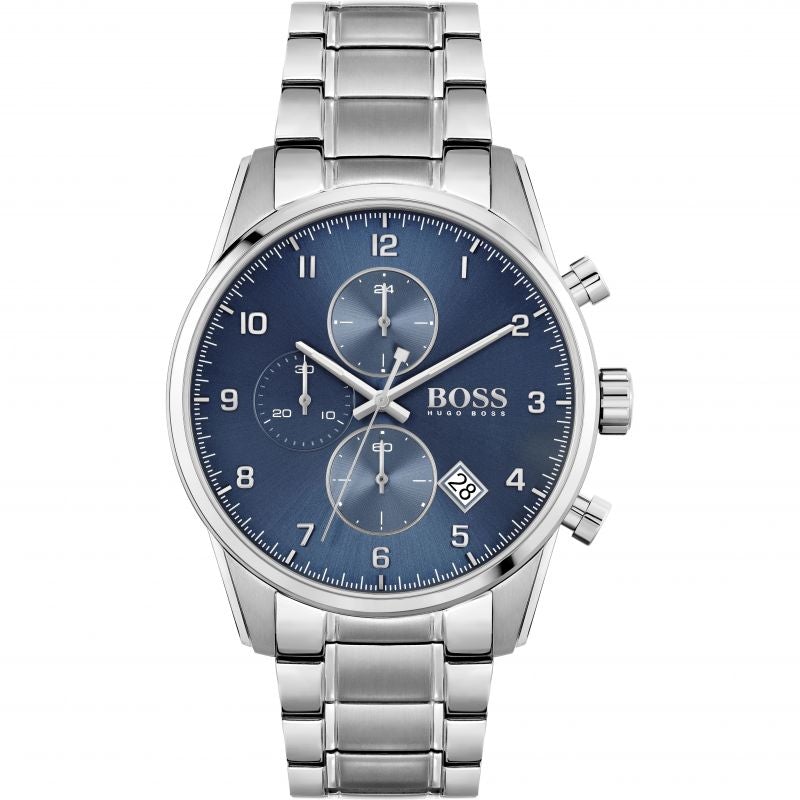 Hugo Boss Herrenuhr Chronograph Skymaster Blau HB1513784