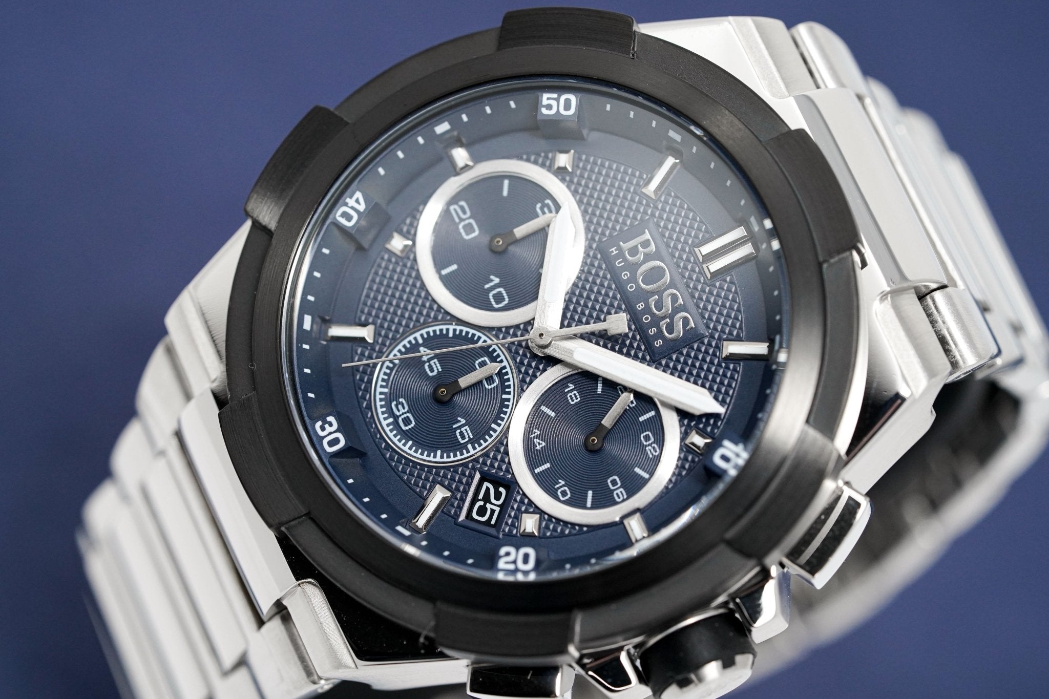 Hugo Boss Herrenuhr Chronograph Supernova Blau HB1513360