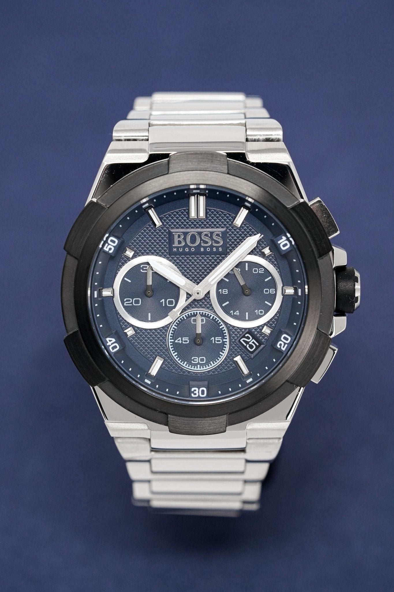 Hugo Boss Herrenuhr Chronograph Supernova Blau HB1513360