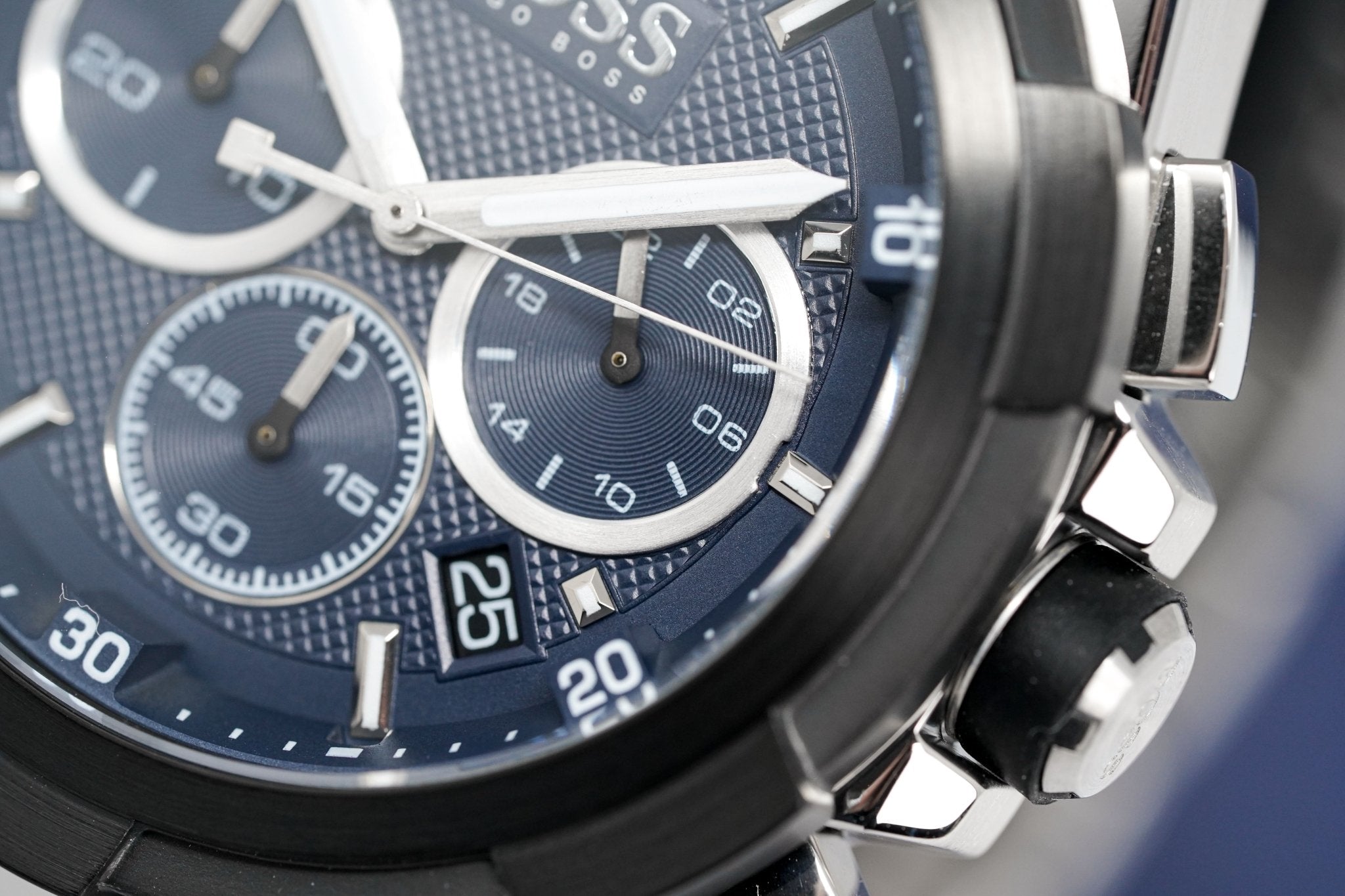 Hugo Boss Herrenuhr Chronograph Supernova Blau HB1513360