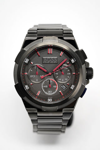 Hugo Boss Herren-Armbanduhr Chronograph Supernova Gun Metal HB1513361