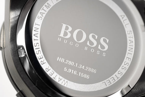 Hugo Boss Herren-Armbanduhr Chronograph Supernova Gun Metal HB1513361