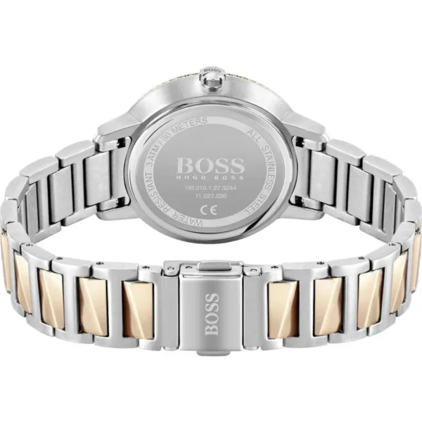 Hugo Boss Womens 1502567 Signature Two Tone Stainless Steel Watch - alternate view