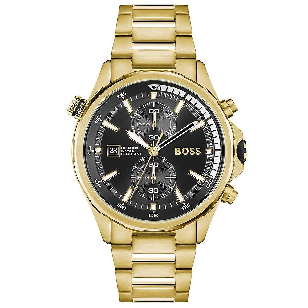 Hugo Boss Mens 1513932 Chronograph Gold Tone Stainless Steel Watch