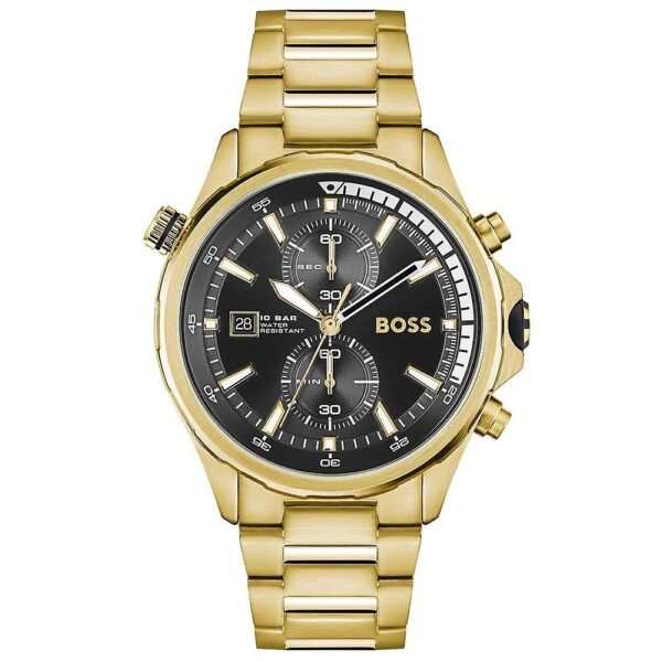 Hugo Boss Mens 1513932 Chronograph Gold Tone Stainless Steel Watch - alternate view