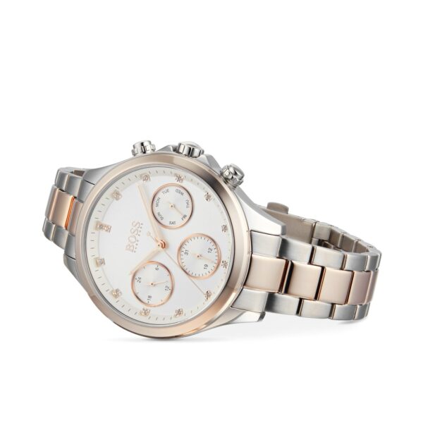 Hugo Boss Womens 1502564 Pandora Two Tone Stainless Steel Watch With Rose Gold Accents - alternate view