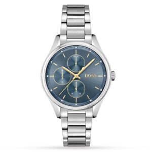 Hugo Boss Womens 1502583 Grand Course Stainless Steel Blue Dial Watch