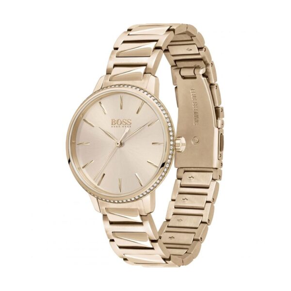 Hugo Boss Womens 1502540 Signature Rose Gold Tone Stainless Steel Watch - alternate view