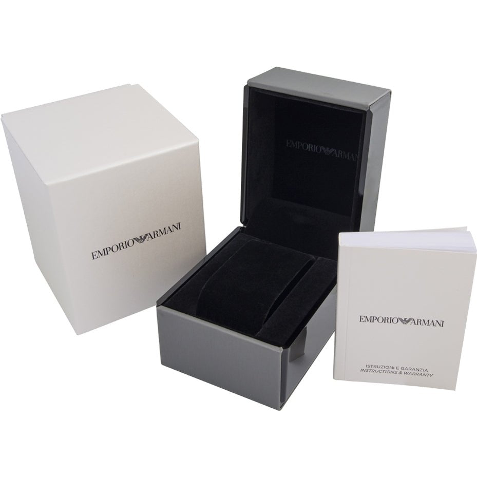 Emporio Armani Mens Ar11184 Black Stainless Steel Watch - Image 2