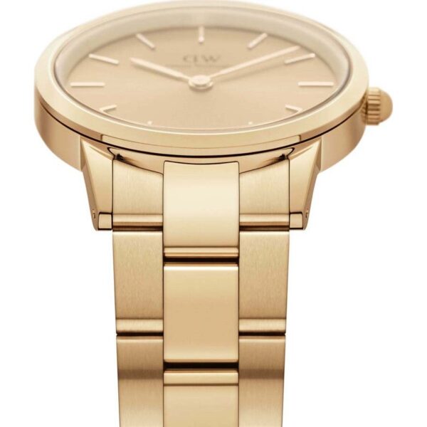 Daniel Wellington Ladies Gold Iconic Link Unitone Watch Dw00100403 - alternate view