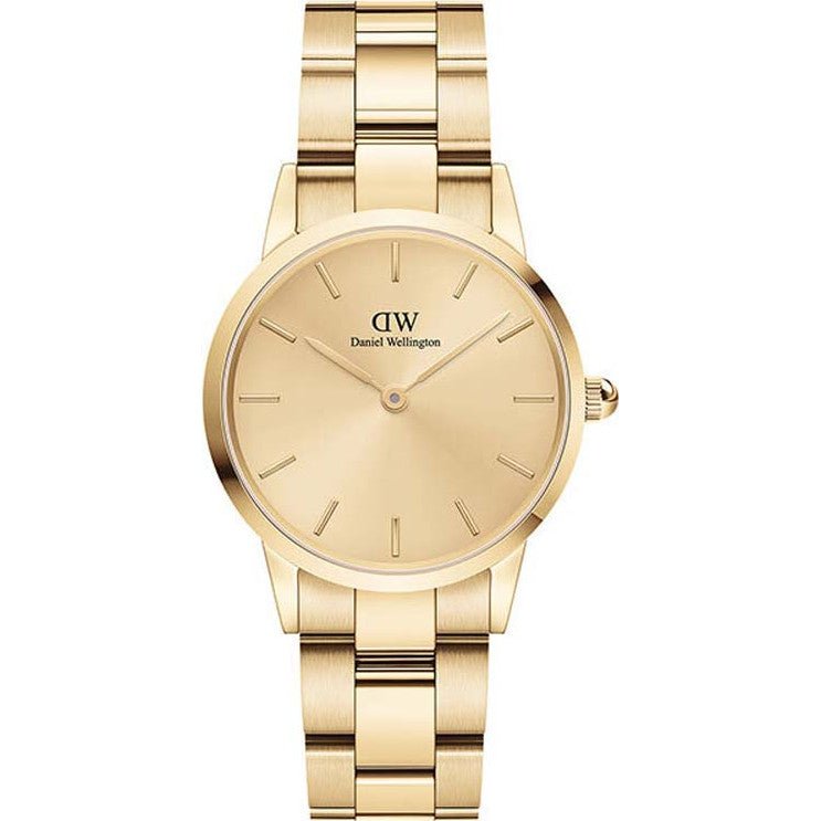 Daniel Wellington Ladies Gold Iconic Link Unitone Watch Dw00100403