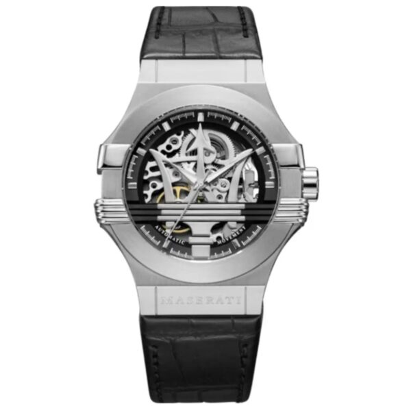 Maserati R8821108001 Potenza Automatic Mens Silver Watch