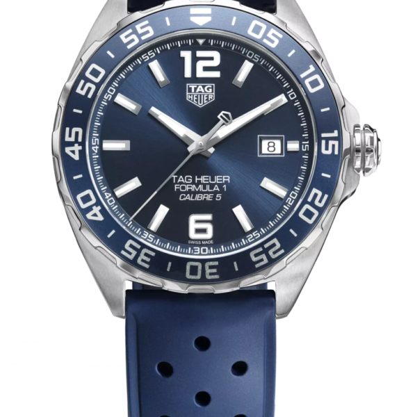 Tag Heuer Formula 1 Bucherer Blue Edition Rubber Strap Watch For Men Waz2015 - alternate view