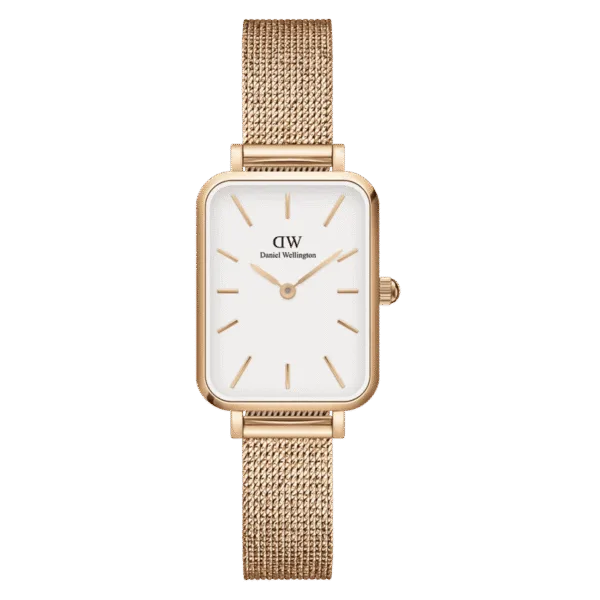 Daniel Wellington Ladies Rose Gold Quadro Watch Dw00100431