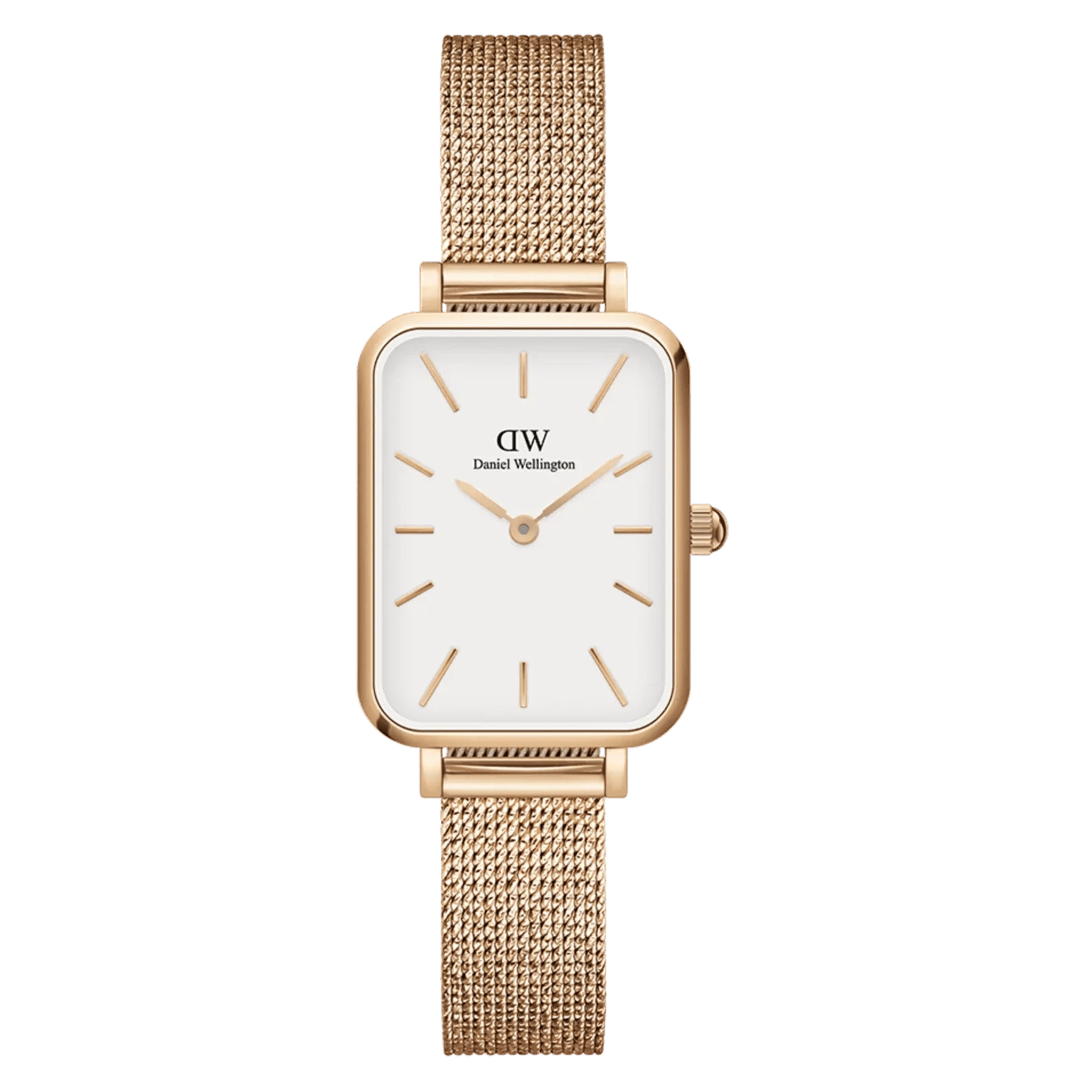 Daniel Wellington Ladies Rose Gold Quadro Watch Dw00100431