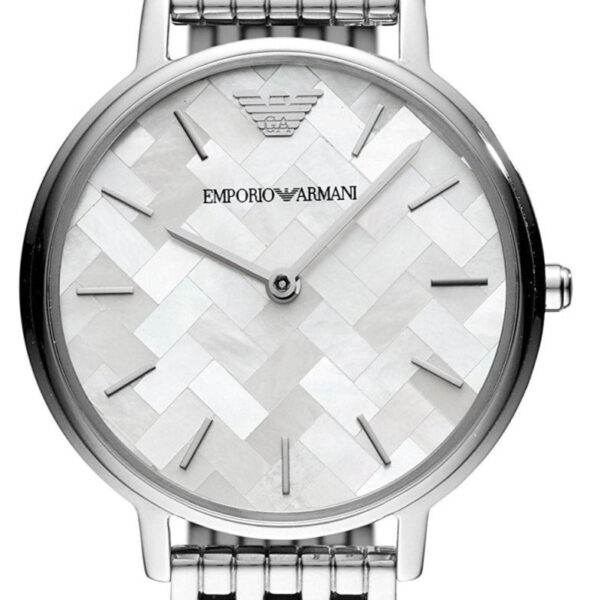 Emporio Armani Mother Of Pearl Dial Silver Steel Strap Watch For Women Ar11112