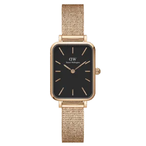 Daniel Wellington Ladies Rose Gold Quadro Watch Dw00100432