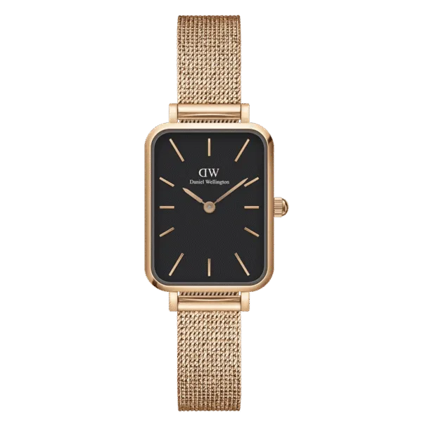 Daniel Wellington Ladies Rose Gold Quadro Watch Dw00100437
