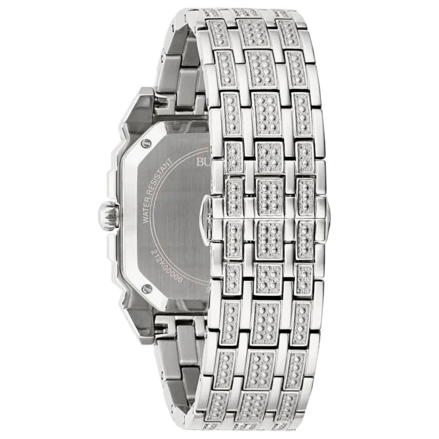 Bulova Crystal Herrenuhr Silber 96a285 - Image 3