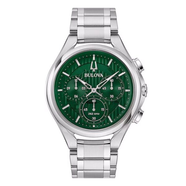 Bulova Curv Mens Green Watch 96a297