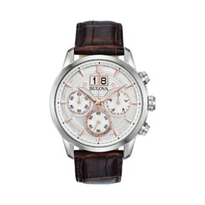 Bulova Classic Mens White Watch 96b309